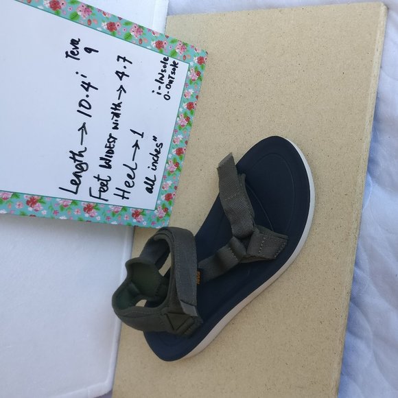 TEVA Military Green Classic Universal Barefoot Sandal 40/Women9us/7uk - Picture 11 of 16